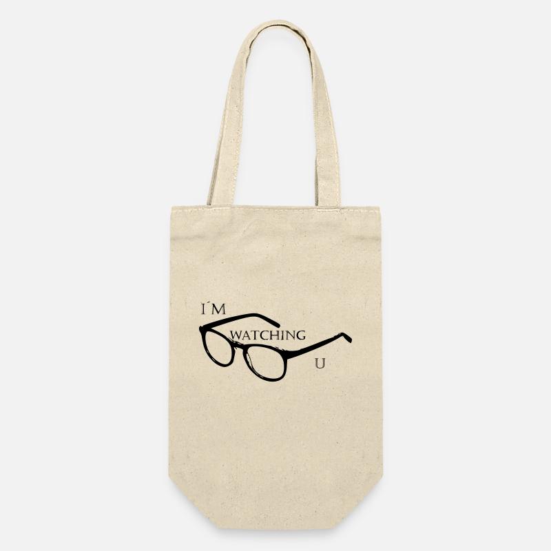 In the watching u lettering - Gift Bag for Bottles - nature