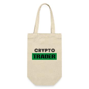Bitcoin Trading Crypto Aktien - Geschenkbeutel für Flaschen - Natur - Vorne