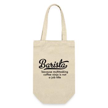 barista - Gift Bag for Bottles - nature - Front