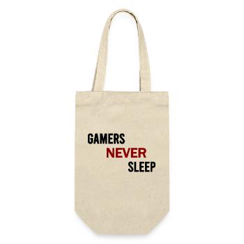 Gamers never sleep - Sac à bouteille - nature - Devant