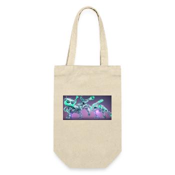 Cyber Cat - Geschenkbeutel für Flaschen - Natur - Vorne