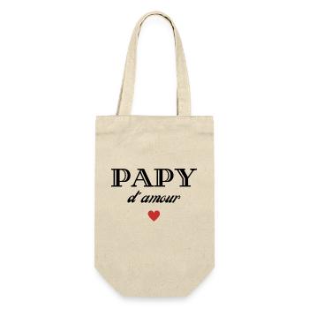 papy d'amour - Sac à bouteille - nature - Devant