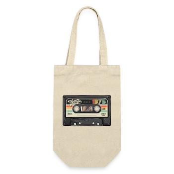 Cassette Vintage 1975 Retro Classic Anniversaire - Sac à bouteille - nature - Devant
