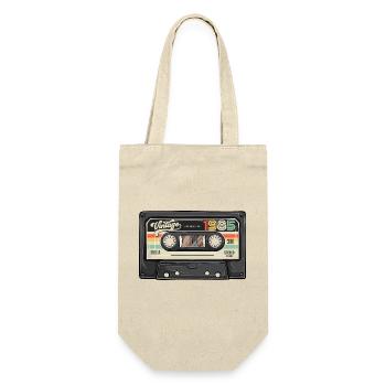 Cassette Vintage 1985 Retro Classic Anniversaire - Sac à bouteille - nature - Devant