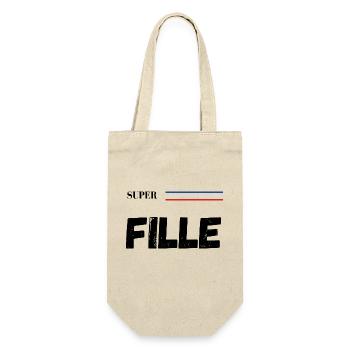 super fille - t-shirt assorti - Sac à bouteille - nature - Devant