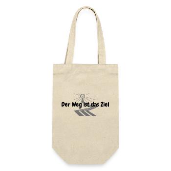 Der Weg ist das Ziel - Geschenkbeutel für Flaschen - Natur - Vorne