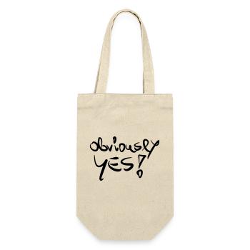 obviously YES - Geschenkbeutel für Flaschen - Natur - Vorne