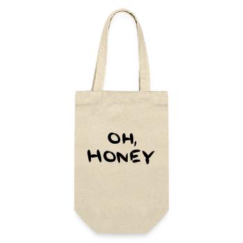 Oh, Honey - Geschenkbeutel für Flaschen - Natur - Vorne