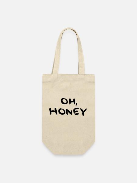 Oh, Honey - Geschenkbeutel für Flaschen - Natur