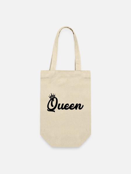 Queen - Geschenkbeutel für Flaschen - Natur
