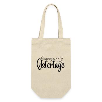 Sonnige Ostertage, Ostergruß, Osterdesign, Ostern - Geschenkbeutel für Flaschen - Natur - Vorne