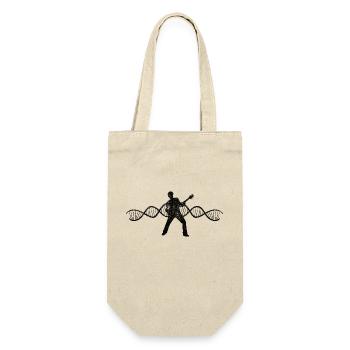 Guitar Plucked Instrument Musical Instrument Guitarist - Gift Bag for Bottles - nature - Front