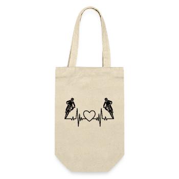 Cyclists Bicycles Cyclists Cycling - Gift Bag for Bottles - nature - Front