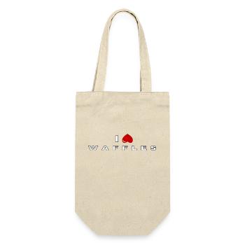 I hate Waffles - Gift Bag for Bottles - nature - Front