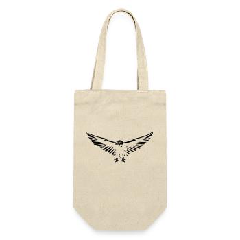 Flying eagle opening its wings stylized simple - Gift Bag for Bottles - nature - Front