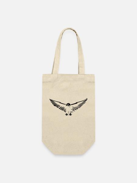 aigle volant ouvrant ses ailes stylisé simple - Sac à bouteille - nature