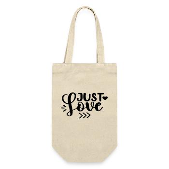 Just Love - Gift Bag for Bottles - nature - Front
