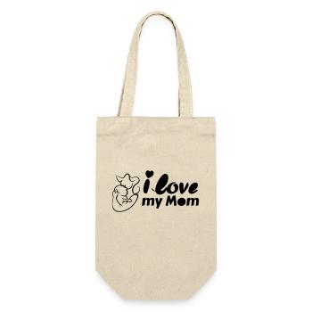 J’aime ma mère v02 - Sac à bouteille - nature - Devant