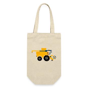 Combine harvester Farmer, Agriculture - Gift Bag for Bottles - nature - Front