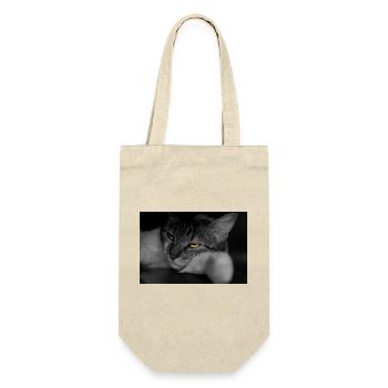 Die Katze mit dem schrecklichen Blick - Geschenkbeutel für Flaschen - Natur - Vorne
