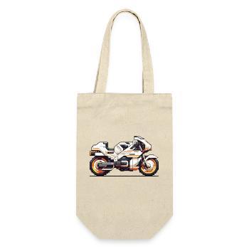 Machine de course de moto 8 bits en tant que graphiques vectoriels - Sac à bouteille - nature - Devant
