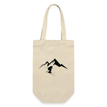 Ski ski ski motif pour skieurs - Sac à bouteille - nature - Devant