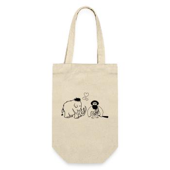 Mammouth Caveman Love - Sac à bouteille - nature - Devant