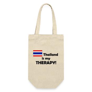 Thailand is my Therapy - Geschenkbeutel für Flaschen - Natur - Vorne