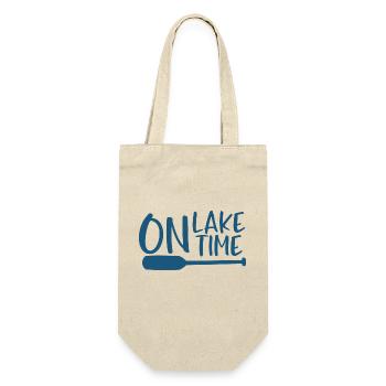 On Lake Time - Geschenkbeutel für Flaschen - Natur - Vorne