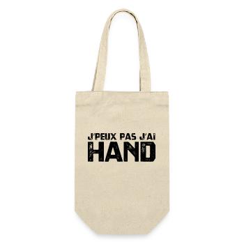 J’PEUX PAS J’AI HAND - Sac à bouteille - nature - Devant