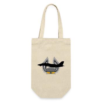 F-14 Tomcat - Geschenkbeutel für Flaschen - Natur - Vorne