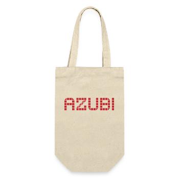 Azubi Tshirt 2 23 rot - Geschenkbeutel für Flaschen - Natur - Vorne