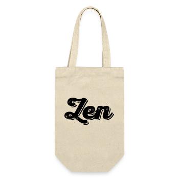 Zen - Geschenkbeutel für Flaschen - Natur - Vorne