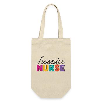Hospice Nurse T Shirt - Gift Bag for Bottles - nature - Front