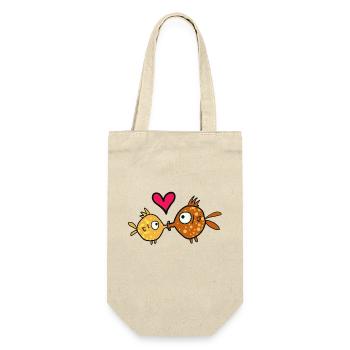 Baiser de poisson, embrasser le poisson - Sac à bouteille - nature - Devant