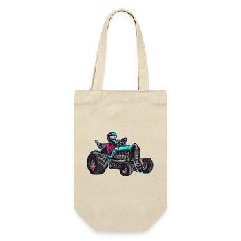 Tractor Tuning Racing Graffity Style - Gift Bag for Bottles - nature - Front