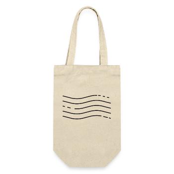 Waves - Geschenkbeutel für Flaschen - Natur - Vorne