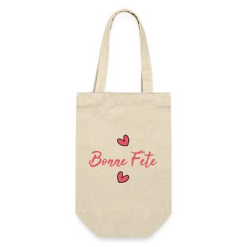 FÊTE DES MÈRES. BONNE FÊTE MAMAN. MAMAN. JE T'AIME - Sac à bouteille - nature - Devant