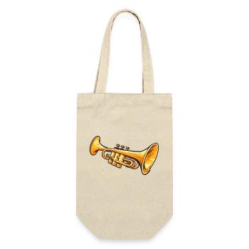 Trumpet in comic style - Gift Bag for Bottles - nature - Front