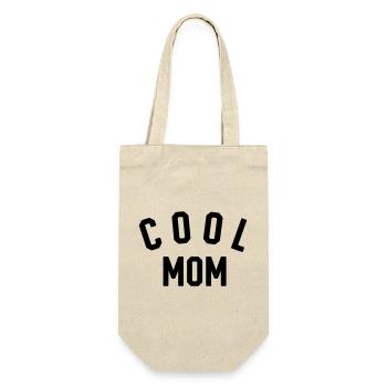 Cool Mom - Geschenkbeutel für Flaschen - Natur - Vorne