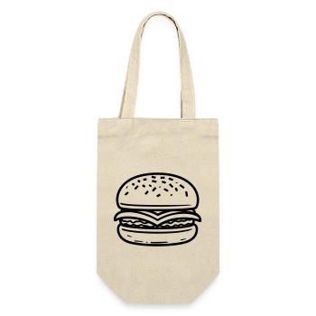 Hamburger - Geschenkbeutel für Flaschen - Natur - Vorne