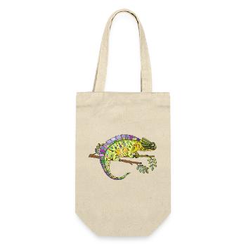 Chamäleon - Geschenkbeutel für Flaschen - Natur - Vorne