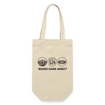 Boardgame Chess Backgammon Game Night - Gift Bag for Bottles - nature - Front