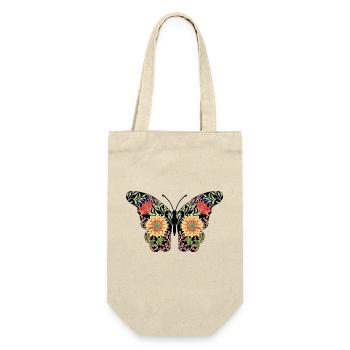 Schmetterling - Geschenkbeutel für Flaschen - Natur - Vorne