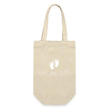 Let me out - Geschenkbeutel für Flaschen - Natur - Vorne