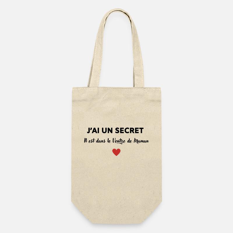 J'ai un secret, il est dans le ventre de maman - Sac à bouteille - nature