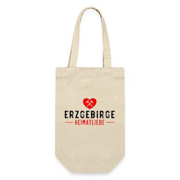 Erzgebirge Heimatliebe - Geschenkbeutel für Flaschen - Natur - Vorne