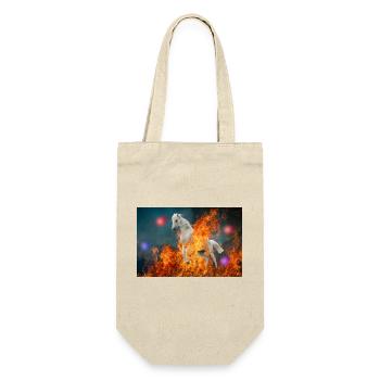 A burning horse. - Gift Bag for Bottles - nature - Front