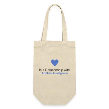 In a relationship with Artificial Intelligence - Gift Bag for Bottles - nature - Front