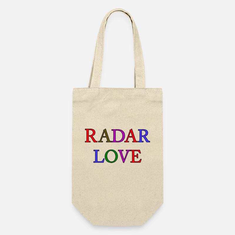 Radar Liebe - Geschenkbeutel für Flaschen - Natur